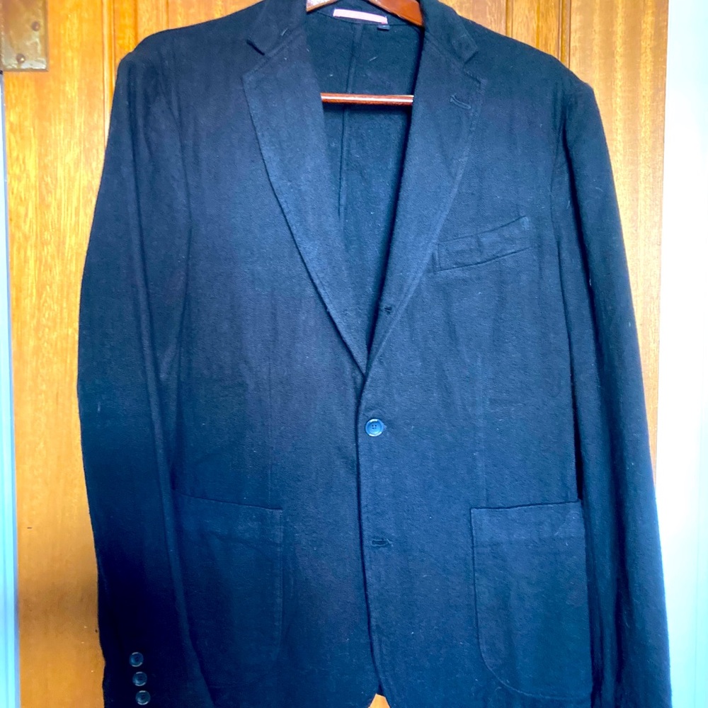 Apolis unstructured Blazer Black/Indigo Large